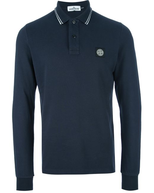 Stone Island Long Sleeve Polo Shirt in 