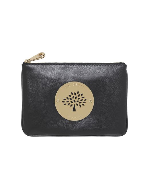 mulberry black pouch