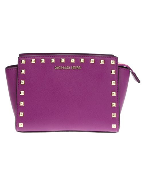 michael kors pink studded crossbody