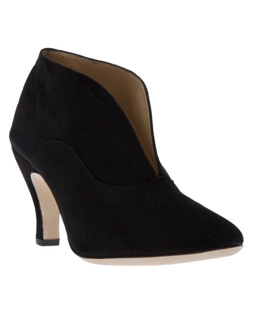 Repetto Black Open Front Ankle Boot