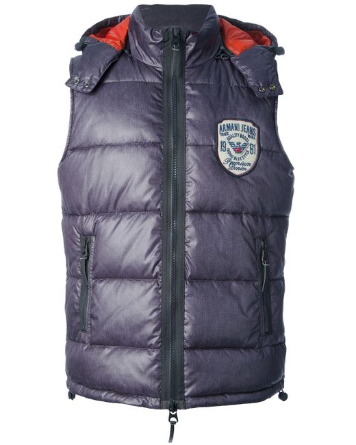 armani hooded gilet