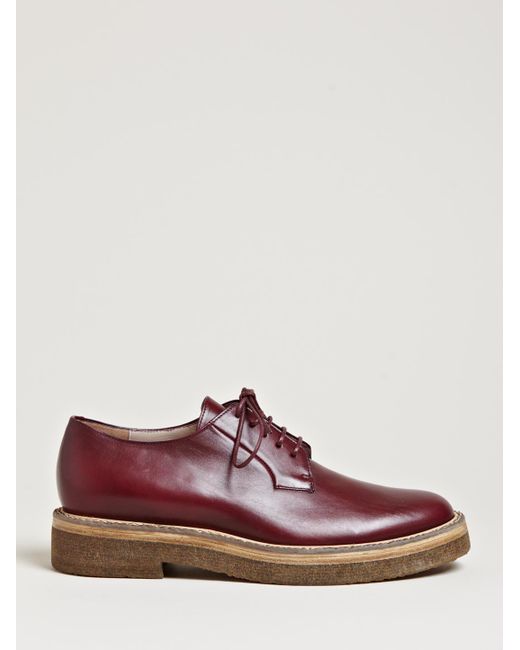 Dries Van Noten Brown Womens Leather Derby Shoes