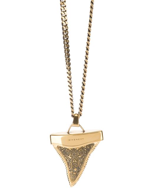 Givenchy Metallic Shark Tooth Necklace