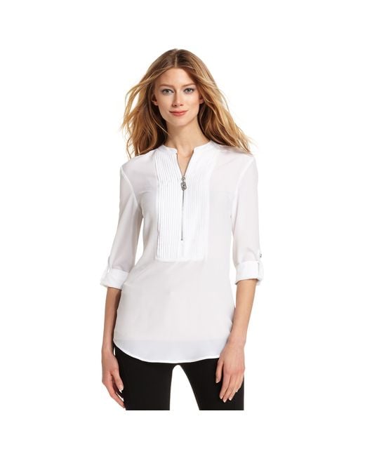 Michael kors blouses white outlet
