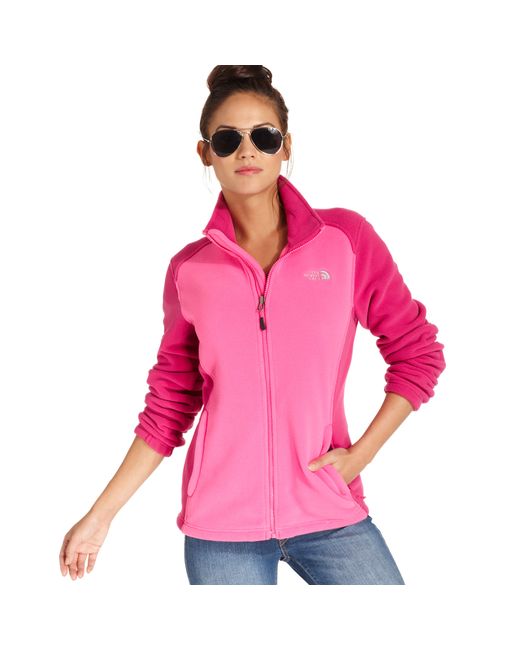 The North Face Rdt 300 Flashdry Colorblocked Fleece in Pink