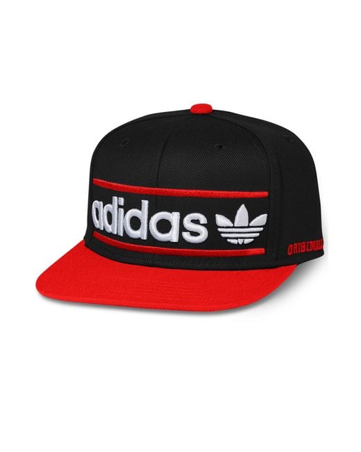 adidas Adi Originals Heritage Snapback Cap in Black for Men | Lyst