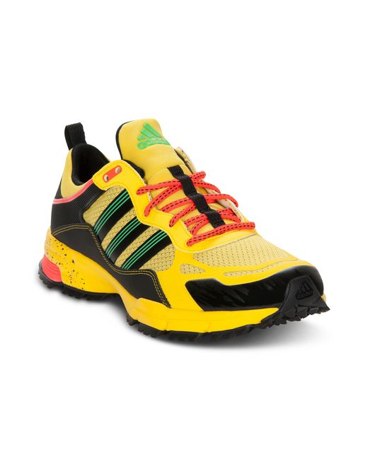 adidas Response Trail Rerun Running Sneakers in Vivid Yellow/Black/Green  (Yellow) for Men | Lyst
