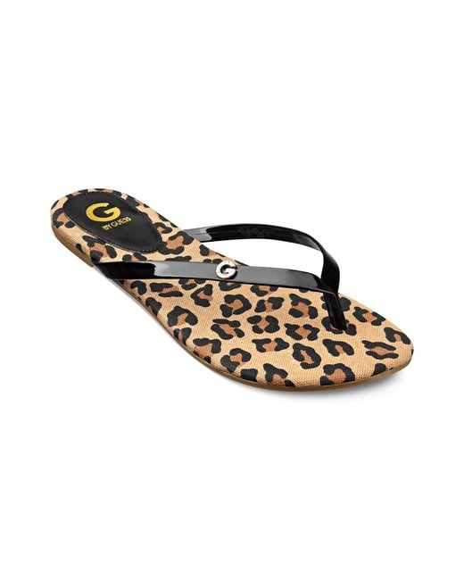 G by Guess Black Bayla Flip Flops