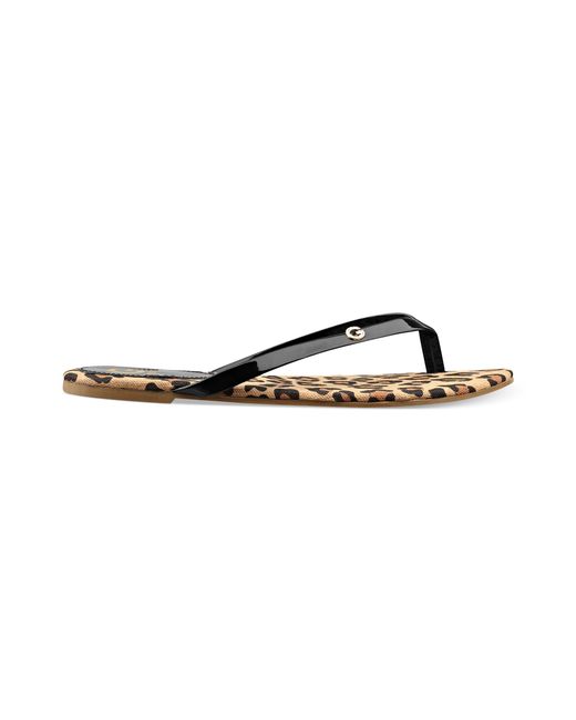 Guess Bayla Flip Flops in Black Lyst