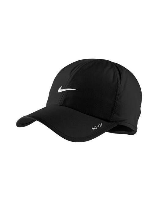 Nike Black Dri Fit Feather Light Cap for men