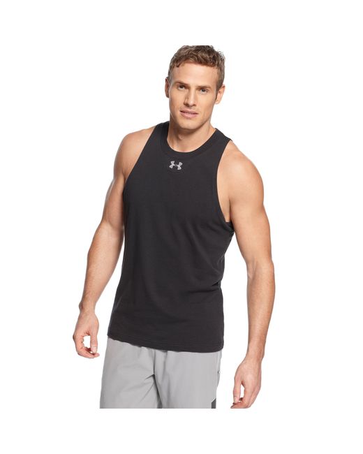 Under Armour Mens Charged Cotton Top Grey Sports Running Gym Breathable 