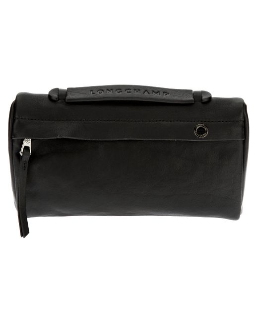 Longchamp Black 3d Clutch Bag