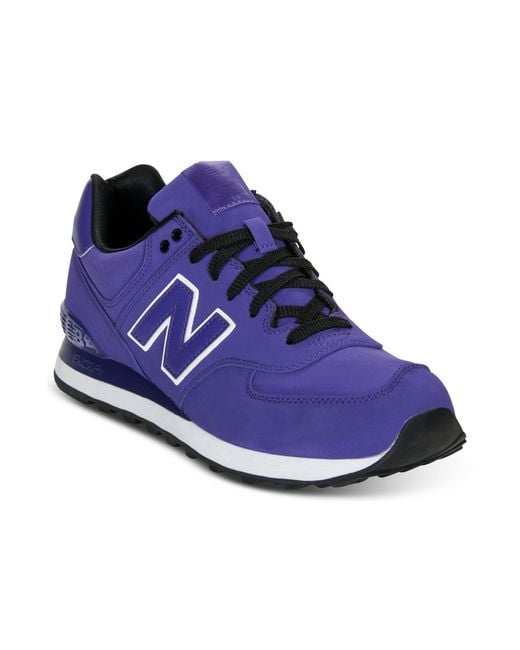 New Balance Purple 574 Sneakers for men