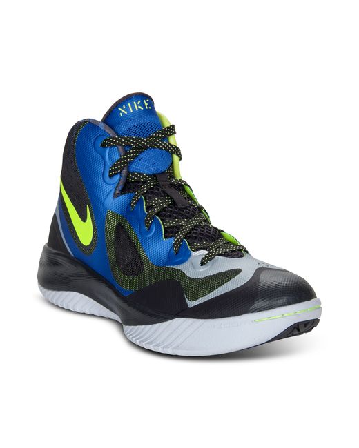 Nike Blue Zoom Hyperfranchise Xd Basketball Sneakers for men