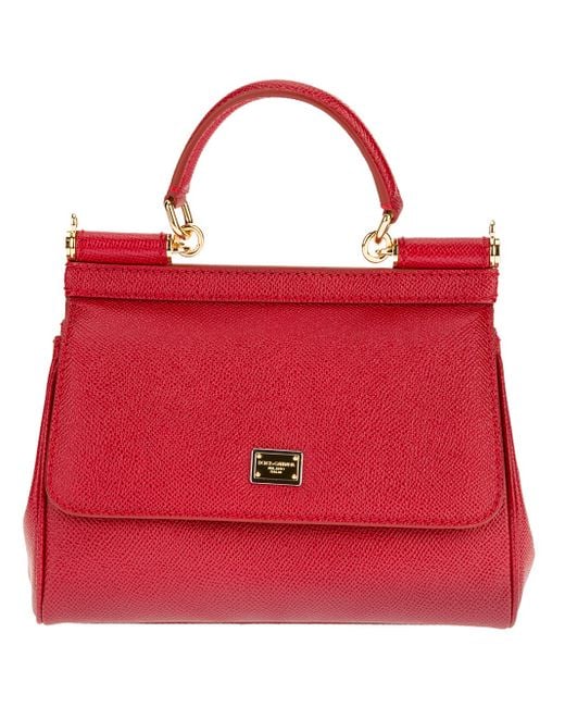 Dolce & Gabbana Red Miss Sicily Mini Shoulder Bag