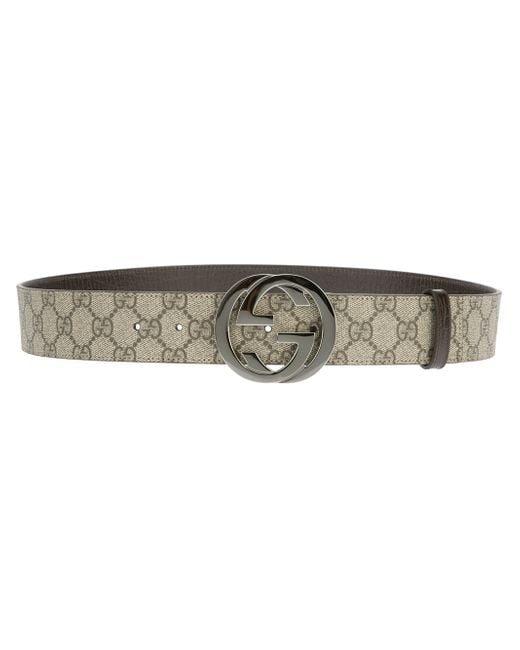 Gucci Natural Monogram Belt for men