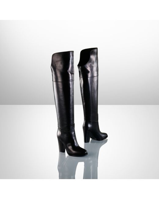 ralph lauren over the knee boots