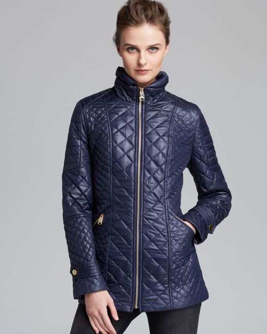 Via spiga Coat Quilted in Blue (Navy) Save 50 Lyst