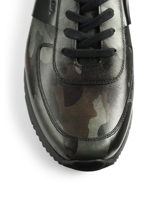 prada grey camo trainers