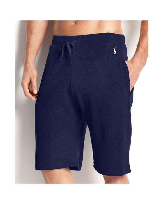 Polo ralph lauren Men's Loungewear, Waffle Thermal Shorts in Blue for ...