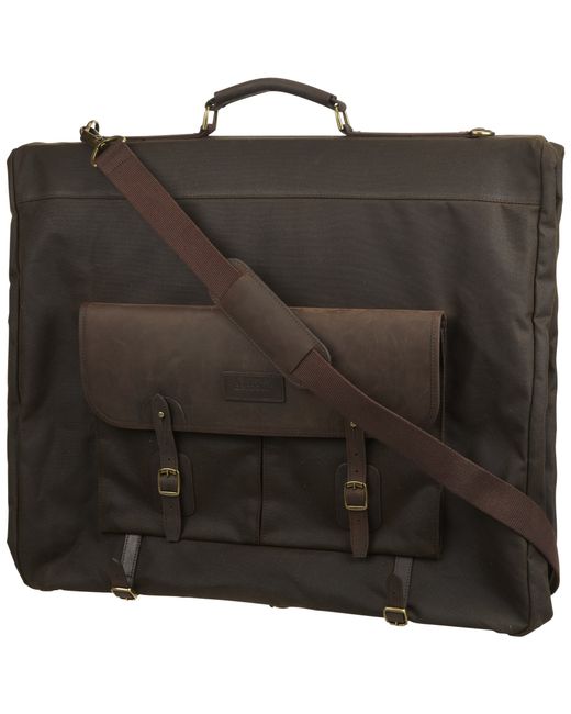 Barbour Brown Steerage Waxed Cotton Suit and Garment Bag for men