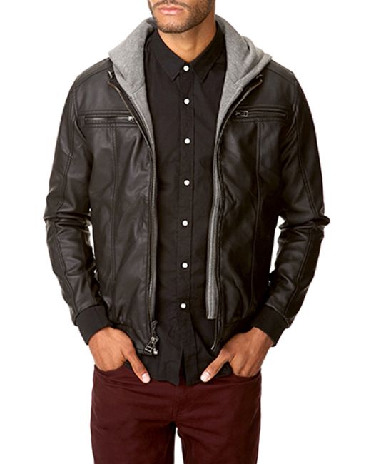 Faux Leather Hooded Jacket Forever 21 Cardigan With Ons Faux Leather Hooded Jacket Forever 21 94