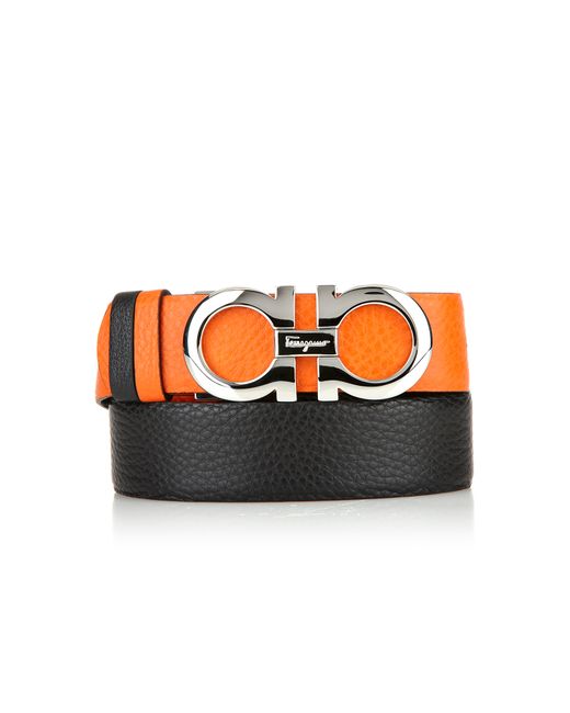 Ferragamo Adjustable and Reversible Belt in Orange | Lyst