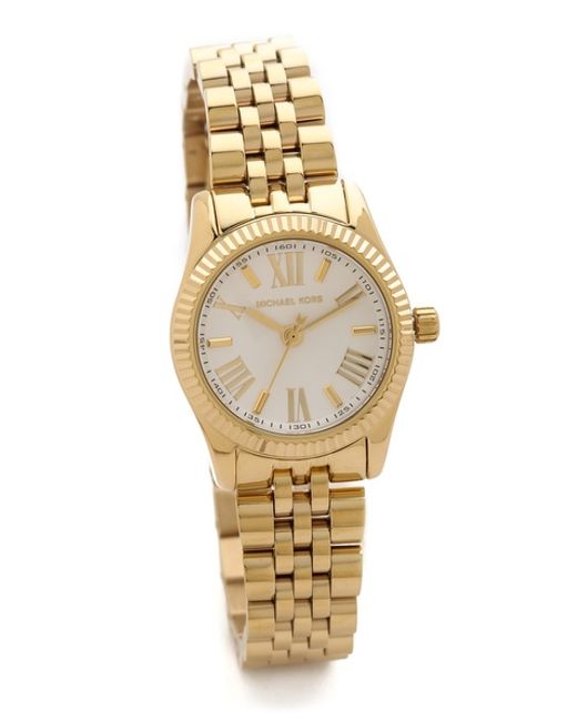 Michael Kors Ladies Gold Petite Lexington Watch MK3229  Womens Watches  from The Watch Corp UK