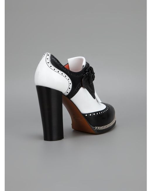 Amazon.com | Women's Retro Oxfords Brogues Shoes Pumps Ladies Lace Up Block High  Heels Patent Leather Round Toe Dress Work Shoes Apricot | Oxfords