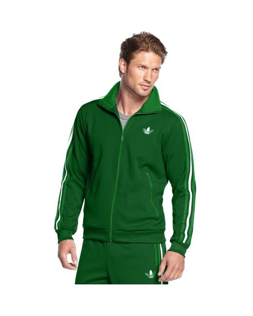 Adidas Green Track Jacket for men