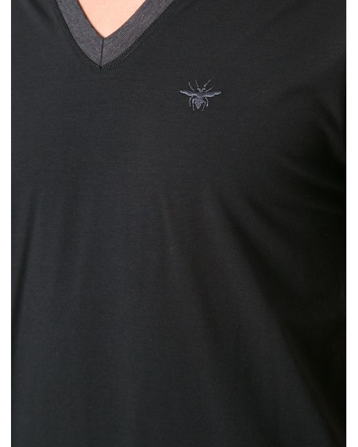 Dior V-Neck T-Shirt in Black for Men | Lyst