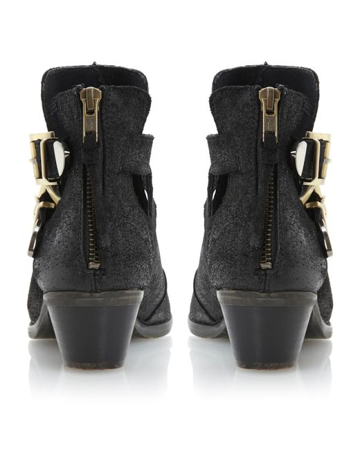 steve madden black booties with zipper