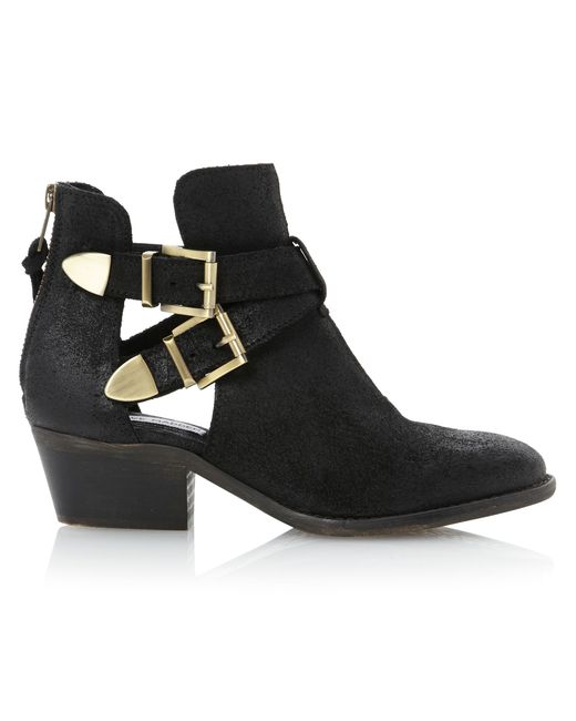 steve madden black booties with zipper