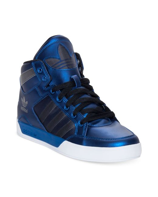 Adidas Blue Originals Hardcourt Hi Casual Sneakers for men