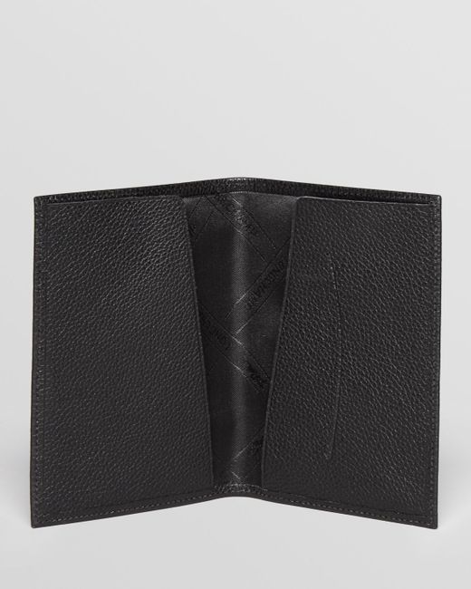 Longchamp Le Foulonne Passport Wallet in Black for Men Lyst