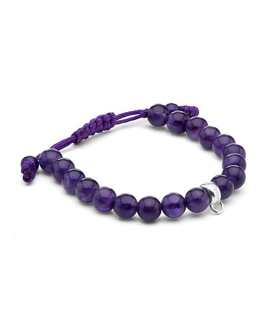 Thomas Sabo Purple Amethyst Bead Charm Bracelet