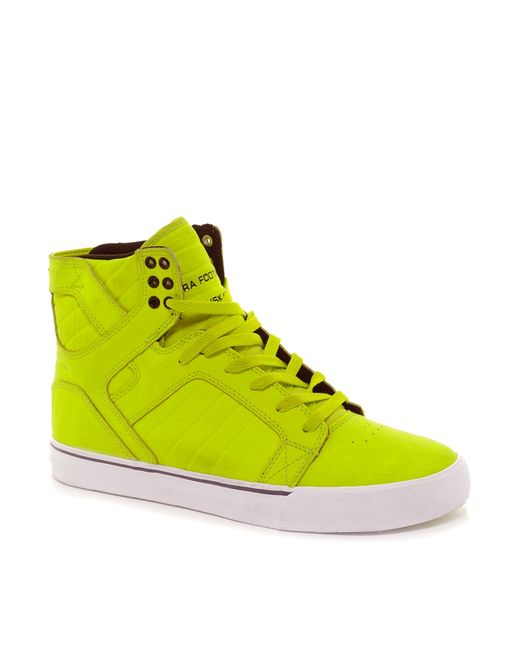 Supra Yellow Skytop Duct Tape Trainers for men