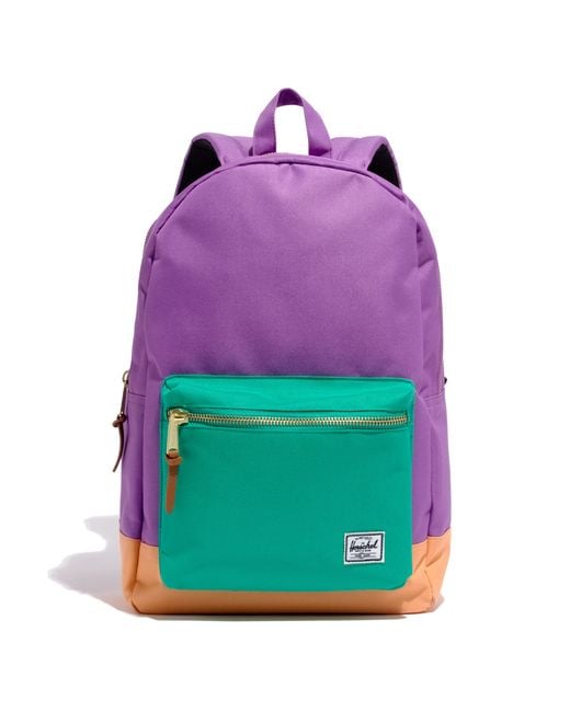 Madewell Purple Herschel Supply Coreg X Colorblock Backpack
