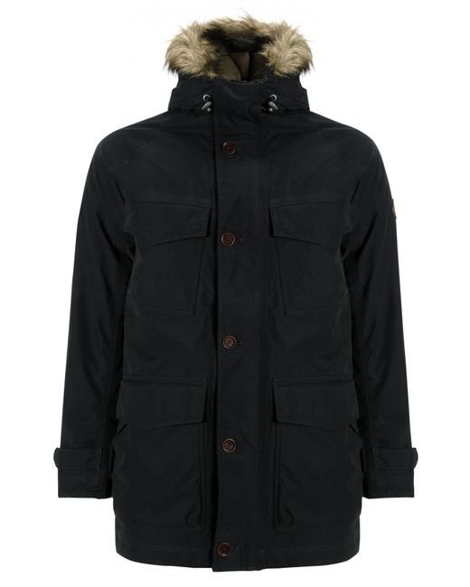 Timberland Wilmington Long Parka Jacket in Black for Men | Lyst UK