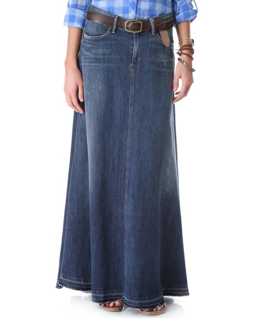 Citizens of Humanity Blue Anja Maxi Skirt