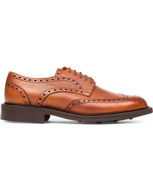 Barker Brown Grassington Grain Brogues for men