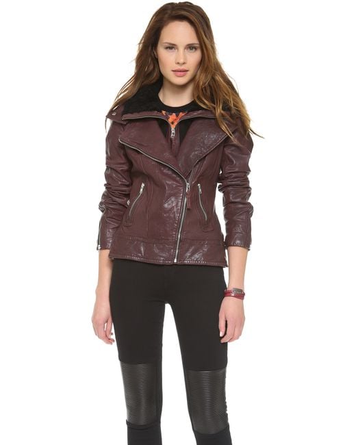 Mackage Brown Veruca Leather Jacket