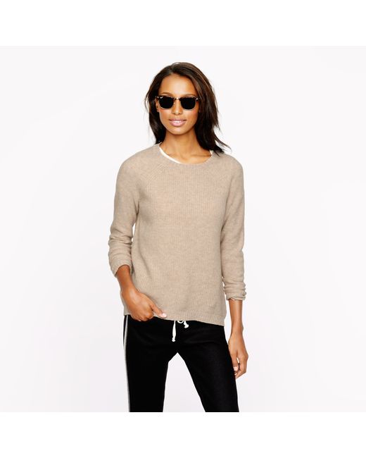 J.Crew Natural Elbow patch Sweater