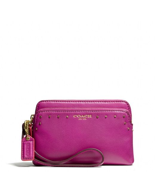 COACH® | Poppy Crossbody With Card Case In Blocked Signature Canvas