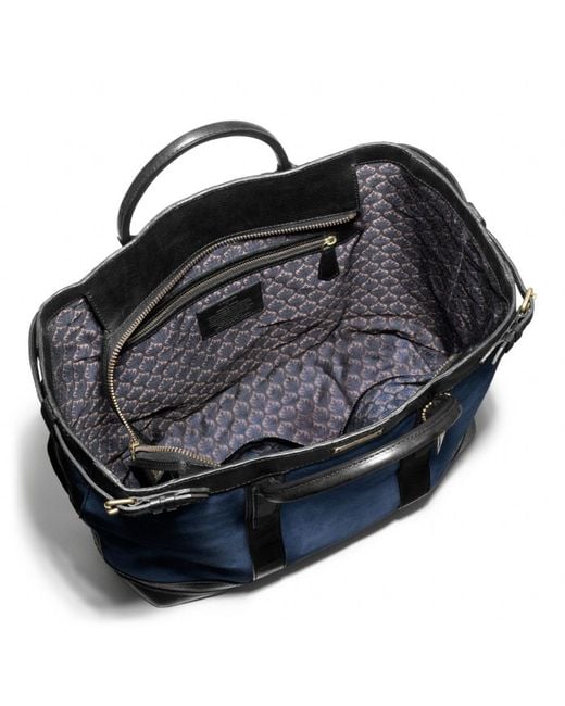 COACH Billy Reid Warrior Tote in Suede in Blue for Men | Lyst