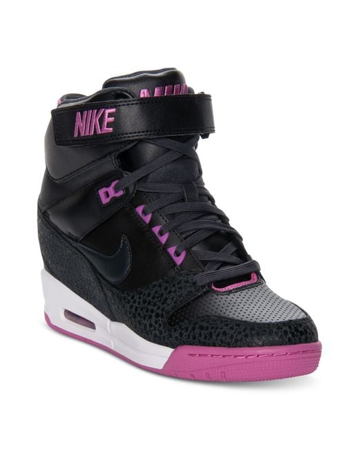 shot Unchanged Misery Nike Air Revolution Sky Hi Casual Wedge Sneakers in Black/Anthracite (Black)  | Lyst