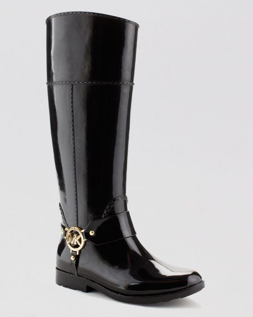 Michael Kors Michael Fulton Harness Wide Calf Boots in Brown  Lyst