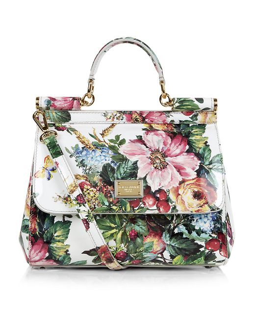 Dolce & Gabbana Multicolor Miss Sicily Mediterranean Floral Bag