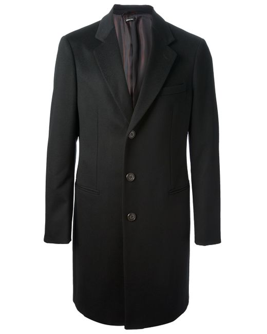 Giorgio Armani Dress Coat in Black for Men | Lyst