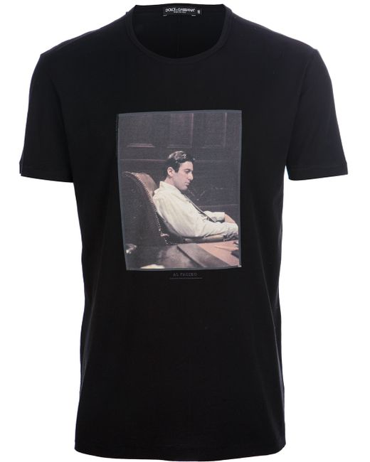 Dolce & Gabbana Al Pacino Tshirt in Black for Men | Lyst